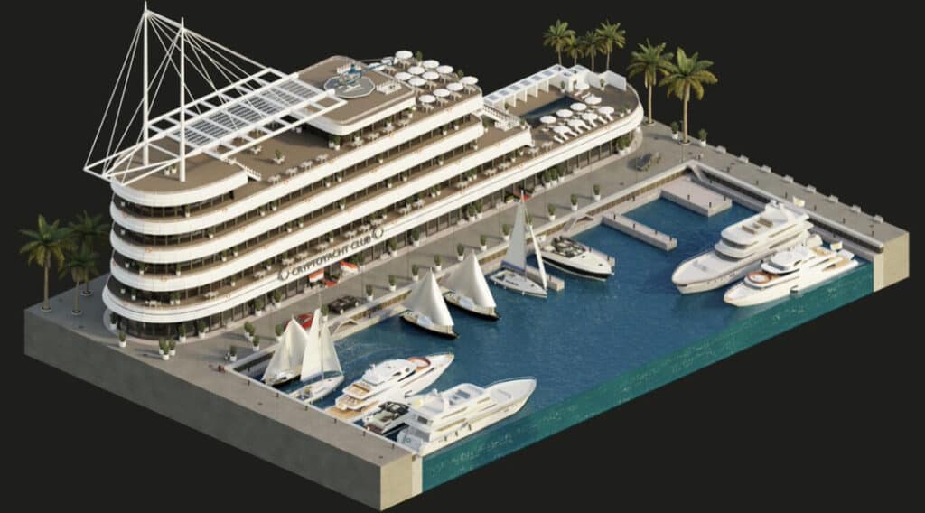 The Crypto Yacht Club Marina - Source: CYC